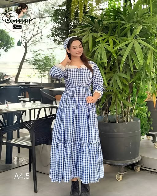 🌸✨ স্টাইলিশ কটন গাউন কালেকশন ✨🌸, handcrafted by অলকাবন - Alkaban — Nokshikaj; gallery view 2