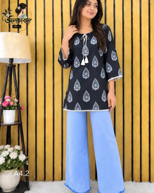 🌸✨ স্টাইলিশ কুর্তি কালেকশন | রেডিমেড টু-পিস ✨🌸, handcrafted by অলকাবন - Alkaban — Nokshikaj; gallery view 2