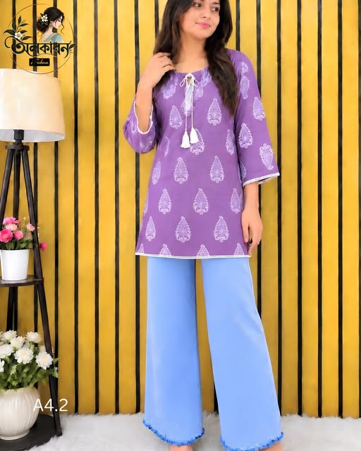 🌸✨ স্টাইলিশ কুর্তি কালেকশন | রেডিমেড টু-পিস ✨🌸, handcrafted by অলকাবন - Alkaban — Nokshikaj; gallery view 5