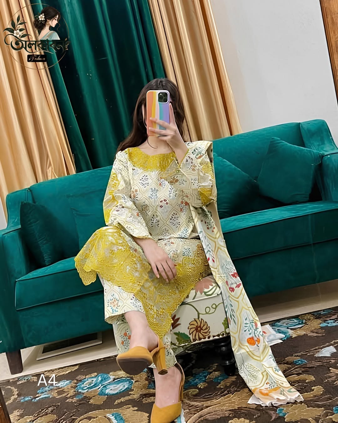 🌸✨ প্রিমিয়াম কটন এমব্রয়ডারি কালেকশন ✨🌸, handcrafted by অলকাবন - Alkaban — Nokshikaj; gallery view 4