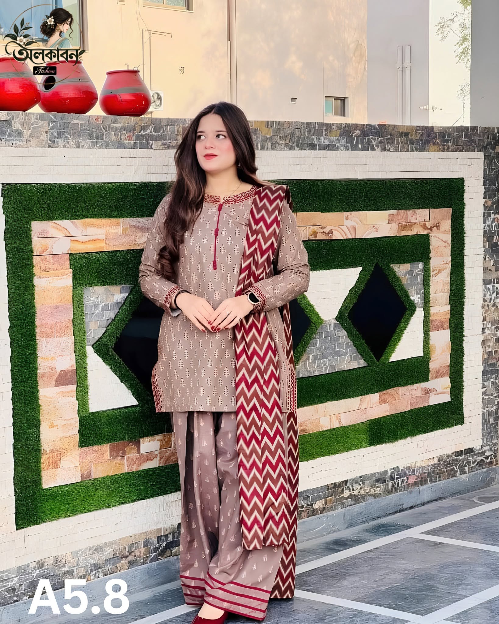 🍁✨ নিউ রেডিমেড থ্রি-পিস কালেকশন ✨🍁, handcrafted by অলকাবন - Alkaban — Nokshikaj; gallery view 3
