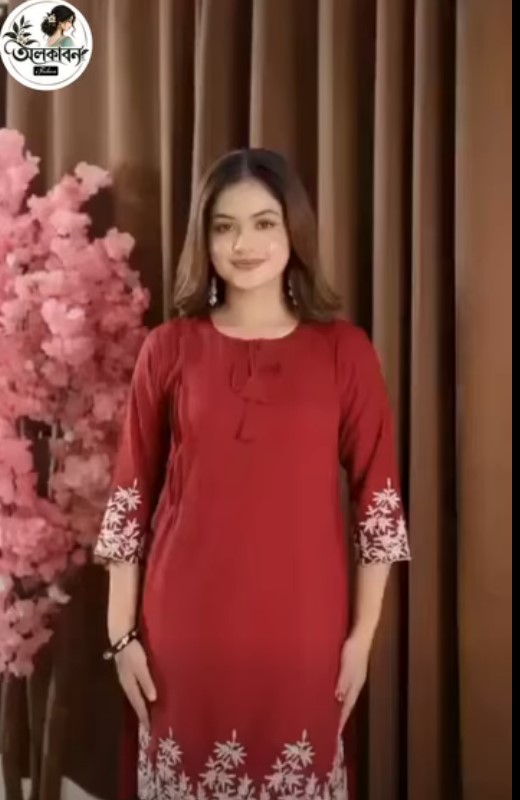 🌸 রেডিমেড নায়রা ওয়ান পিস 🌸, handcrafted by অলকাবন - Alkaban — Nokshikaj