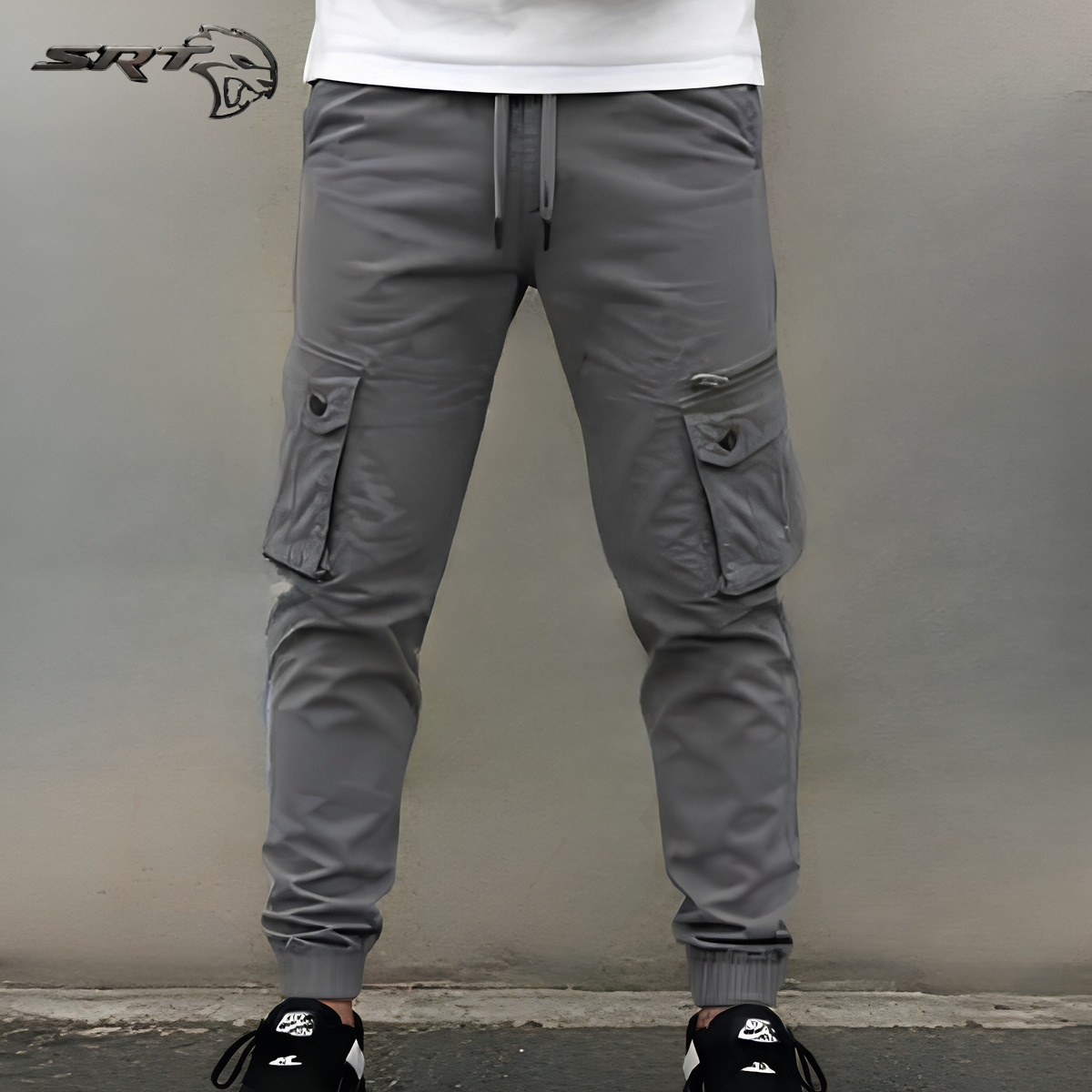 Cargo Joggers / 6-Pocket Cargos type.👖👖, handcrafted by SRT-Clothing — Nokshikaj; gallery view 2