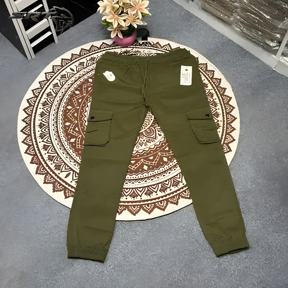 Cargo Joggers / 6-Pocket Cargos type.👖👖, handcrafted by SRT-Clothing — Nokshikaj; gallery view 3