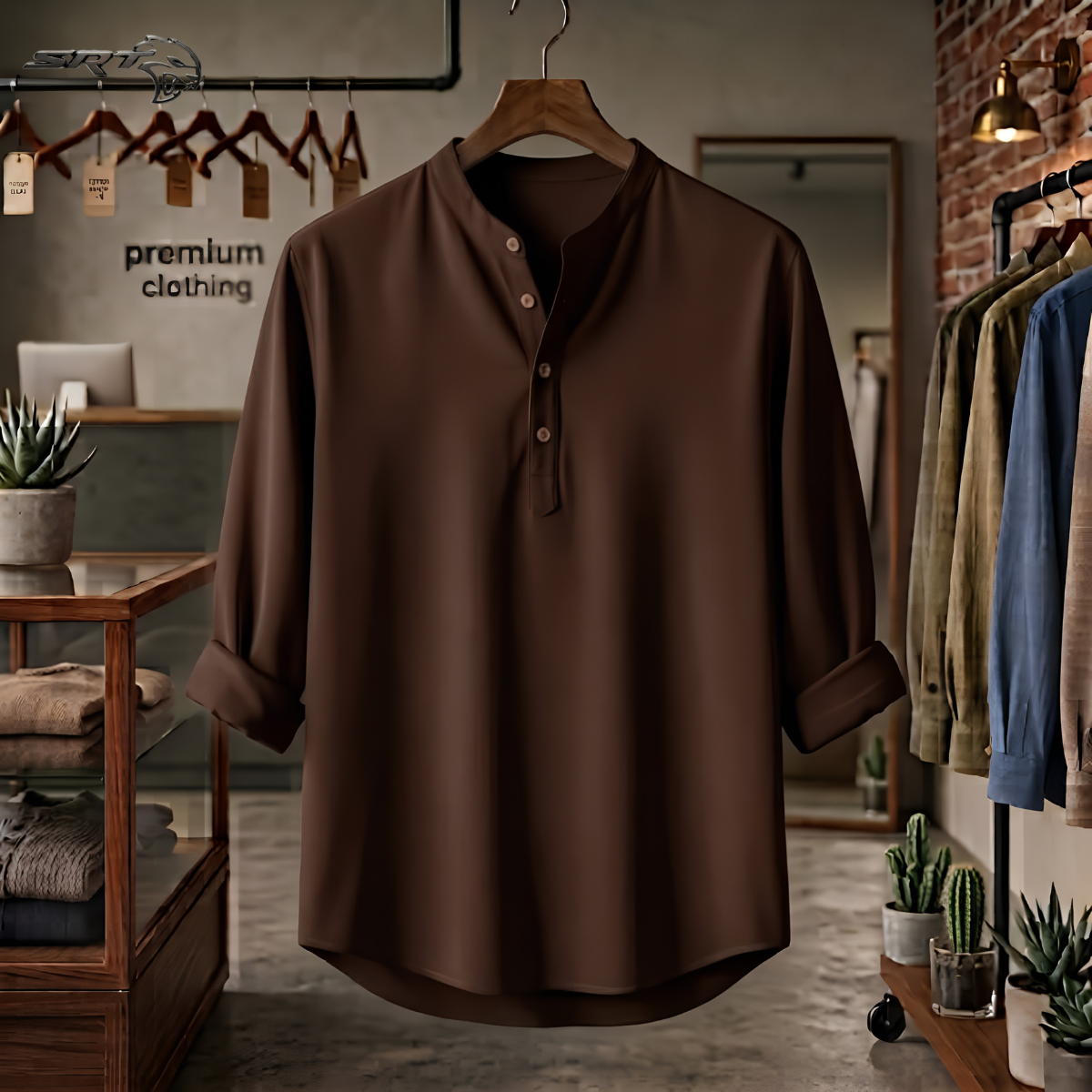Premium Solid Cotton Katua, handcrafted by SRT-Clothing — Nokshikaj; gallery view 3