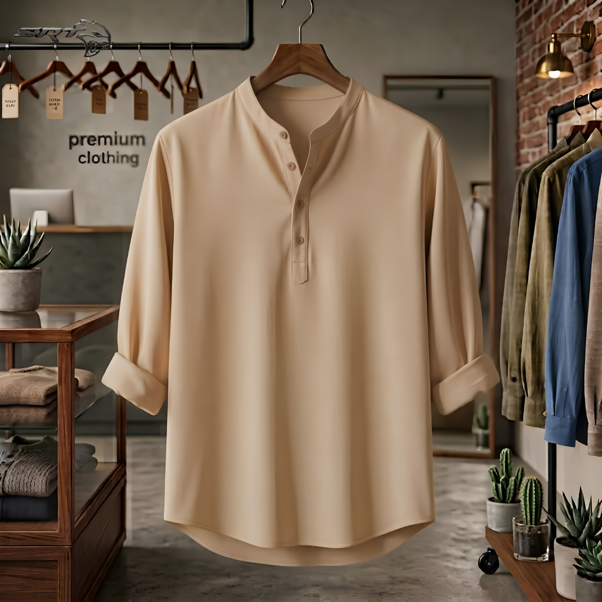 Premium Solid Cotton Katua, handcrafted by SRT-Clothing — Nokshikaj; gallery view 5