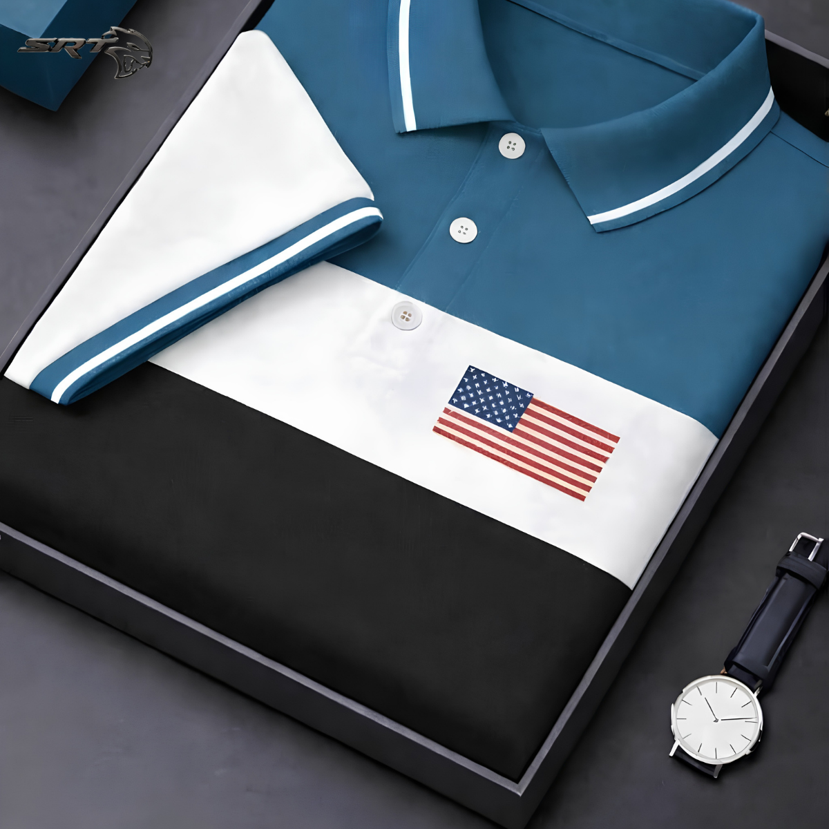 Stylish New Polo Shirt, handcrafted by SRT-Clothing — Nokshikaj; gallery view 2