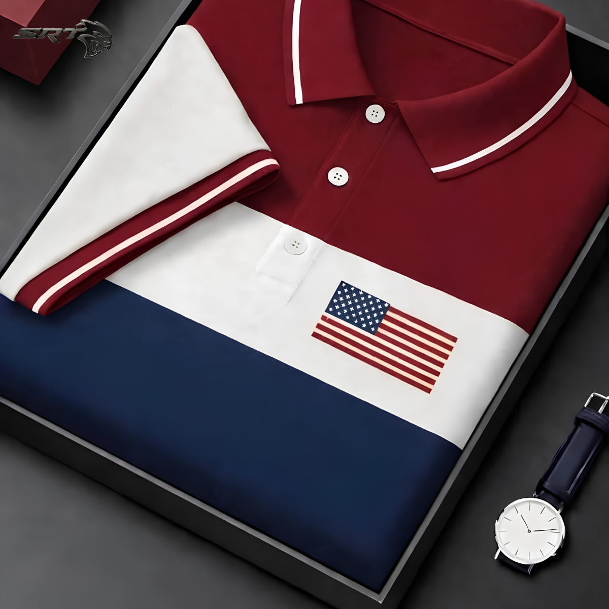 Stylish New Polo Shirt, handcrafted by SRT-Clothing — Nokshikaj; gallery view 4