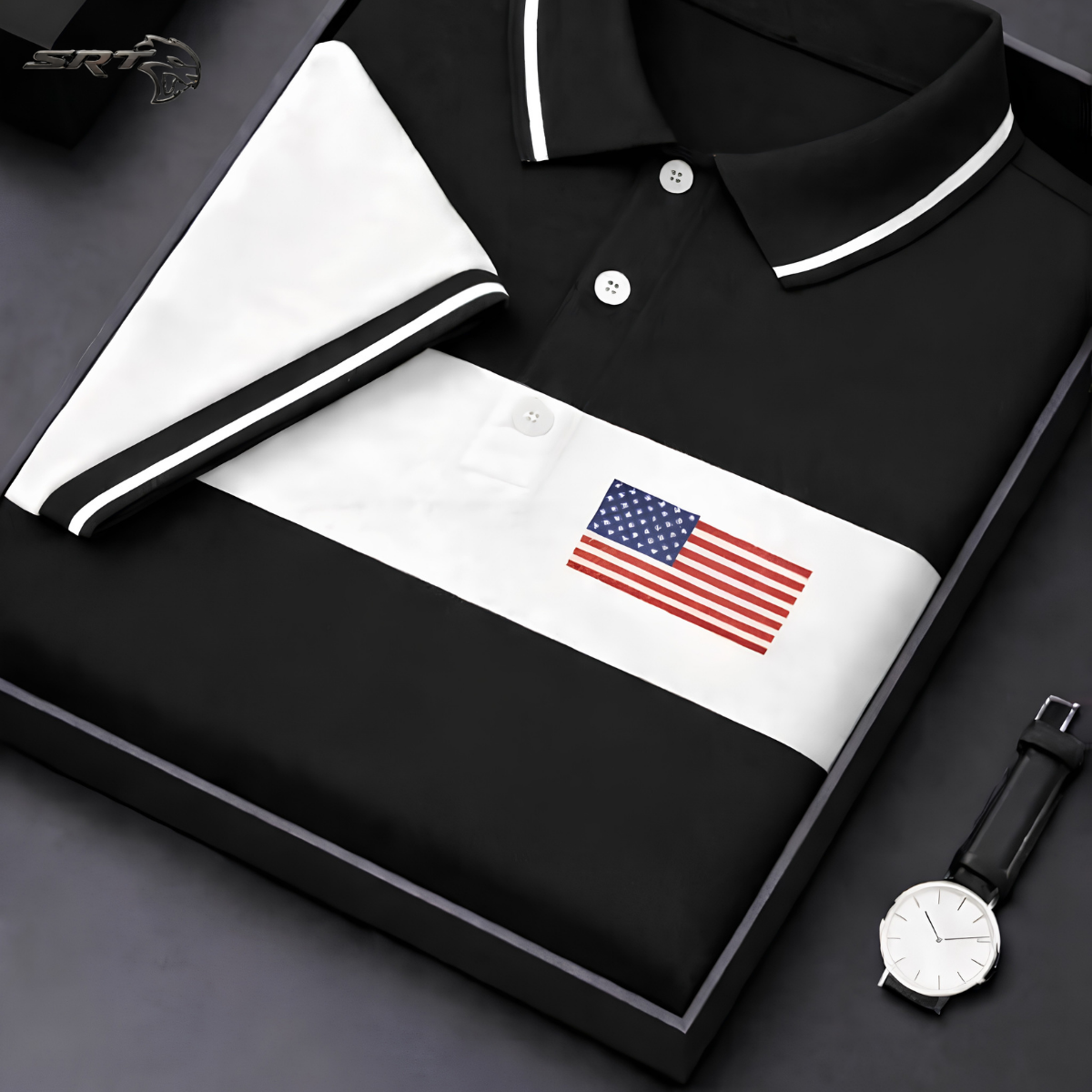 Stylish New Polo Shirt, handcrafted by SRT-Clothing — Nokshikaj; gallery view 5
