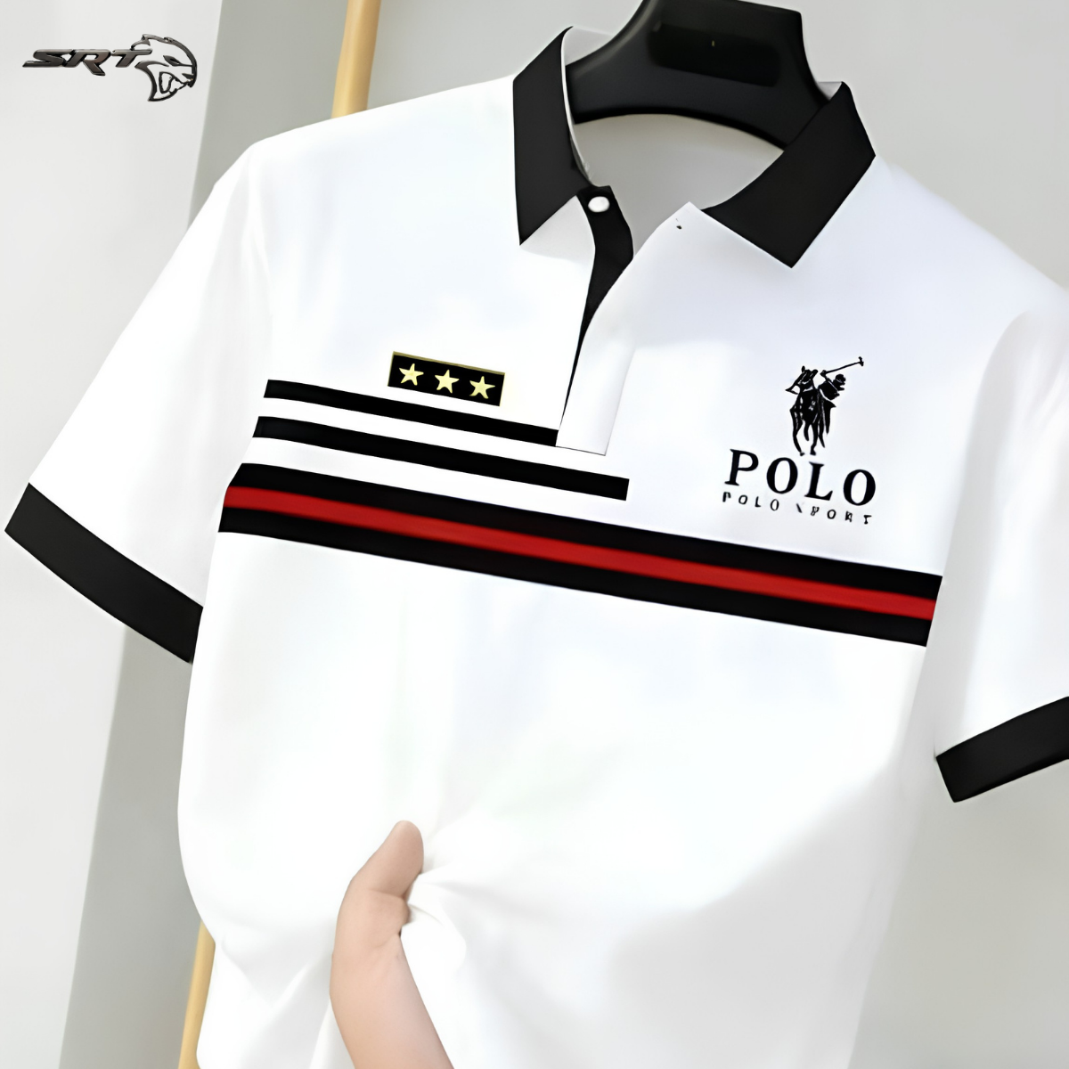 New Stylish Polo Shirt, handcrafted by SRT-Clothing — Nokshikaj; gallery view 2