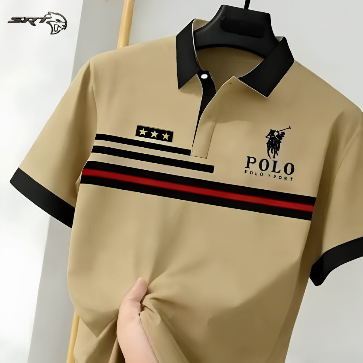 New Stylish Polo Shirt, handcrafted by SRT-Clothing — Nokshikaj; gallery view 3
