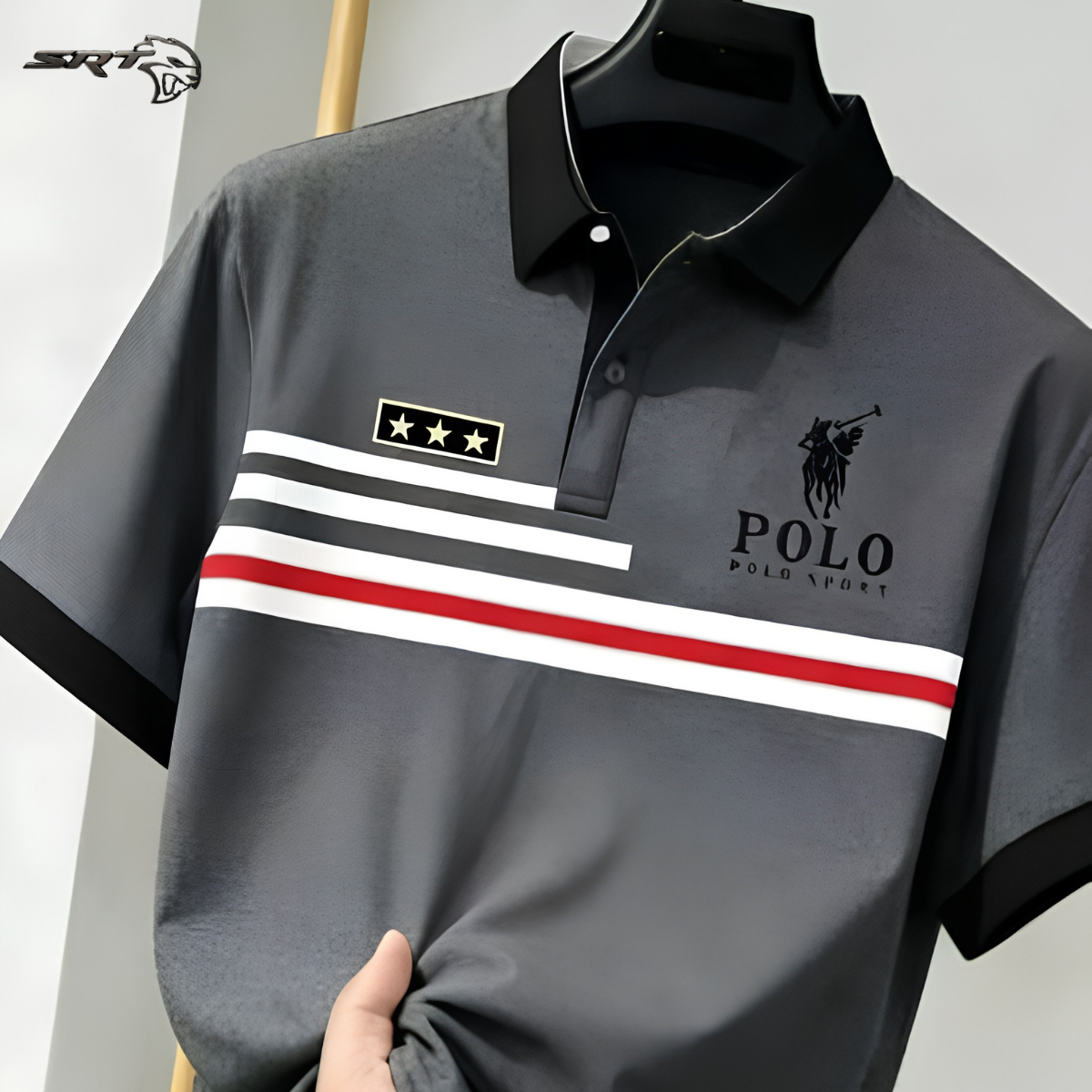 New Stylish Polo Shirt, handcrafted by SRT-Clothing — Nokshikaj; gallery view 4