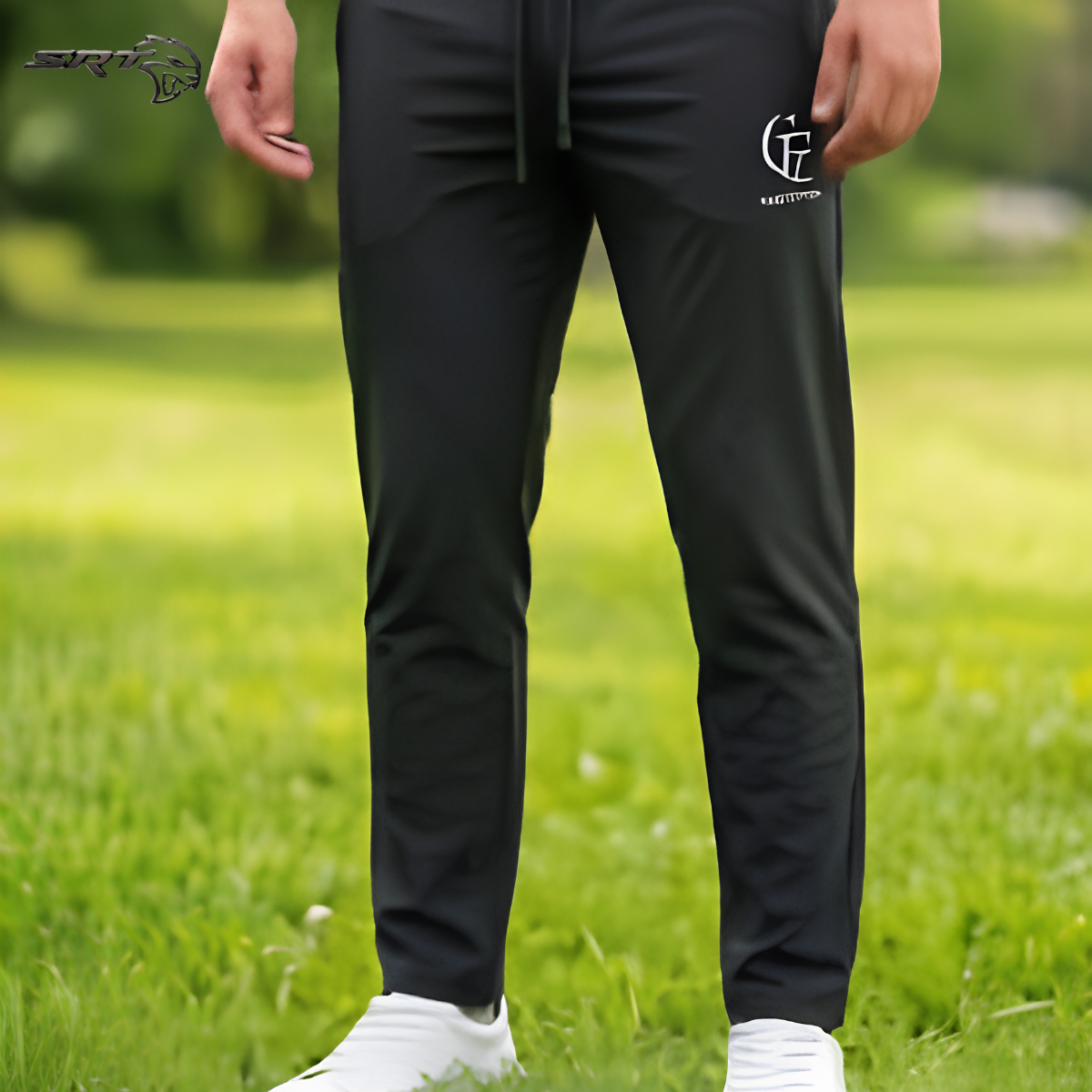 Premium Chinese Dubai Fabric Trousers, handcrafted by SRT-Clothing — Nokshikaj; gallery view 2