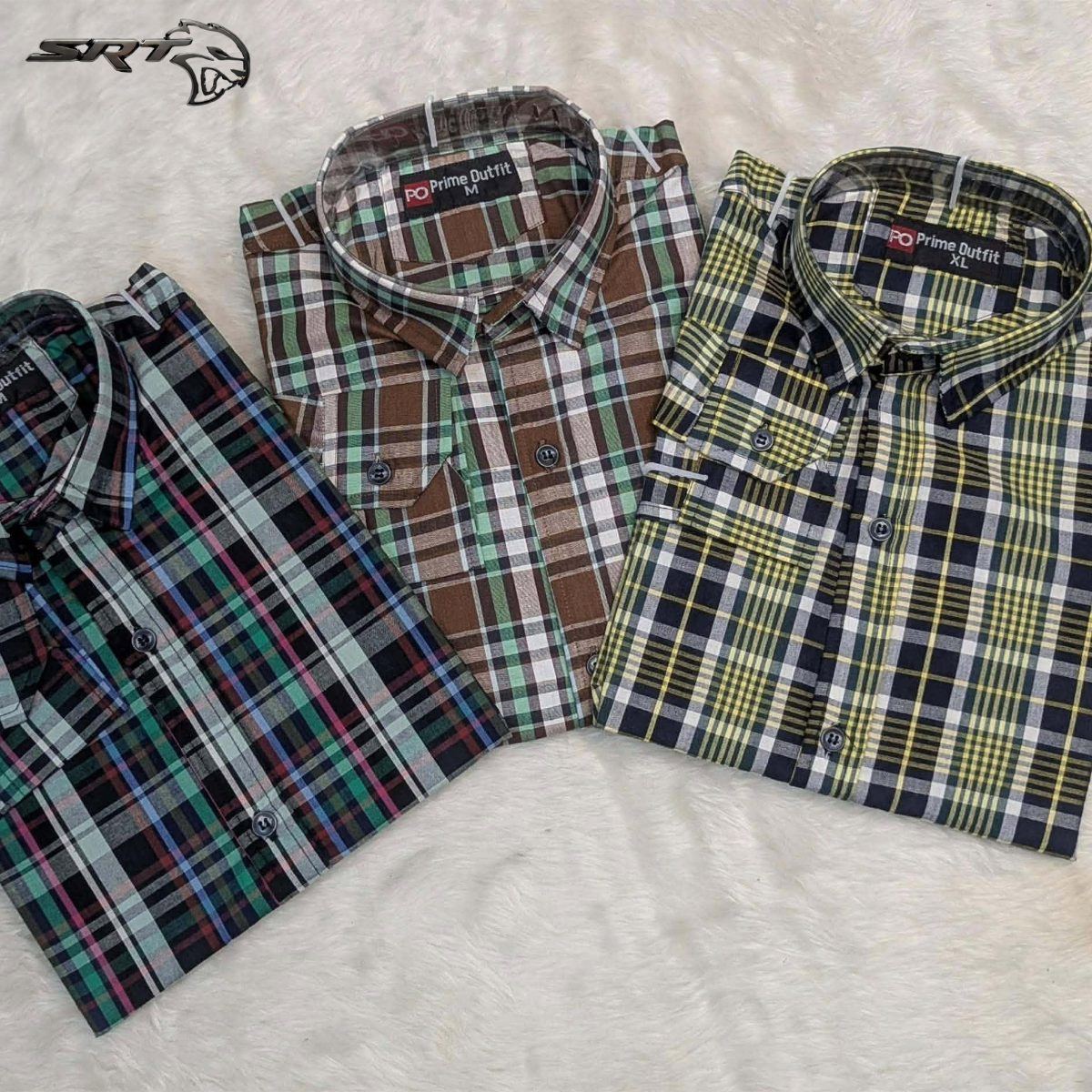 নিউ চেক কম্বো শার্ট  ❤️, handcrafted by SRT-Clothing — Nokshikaj