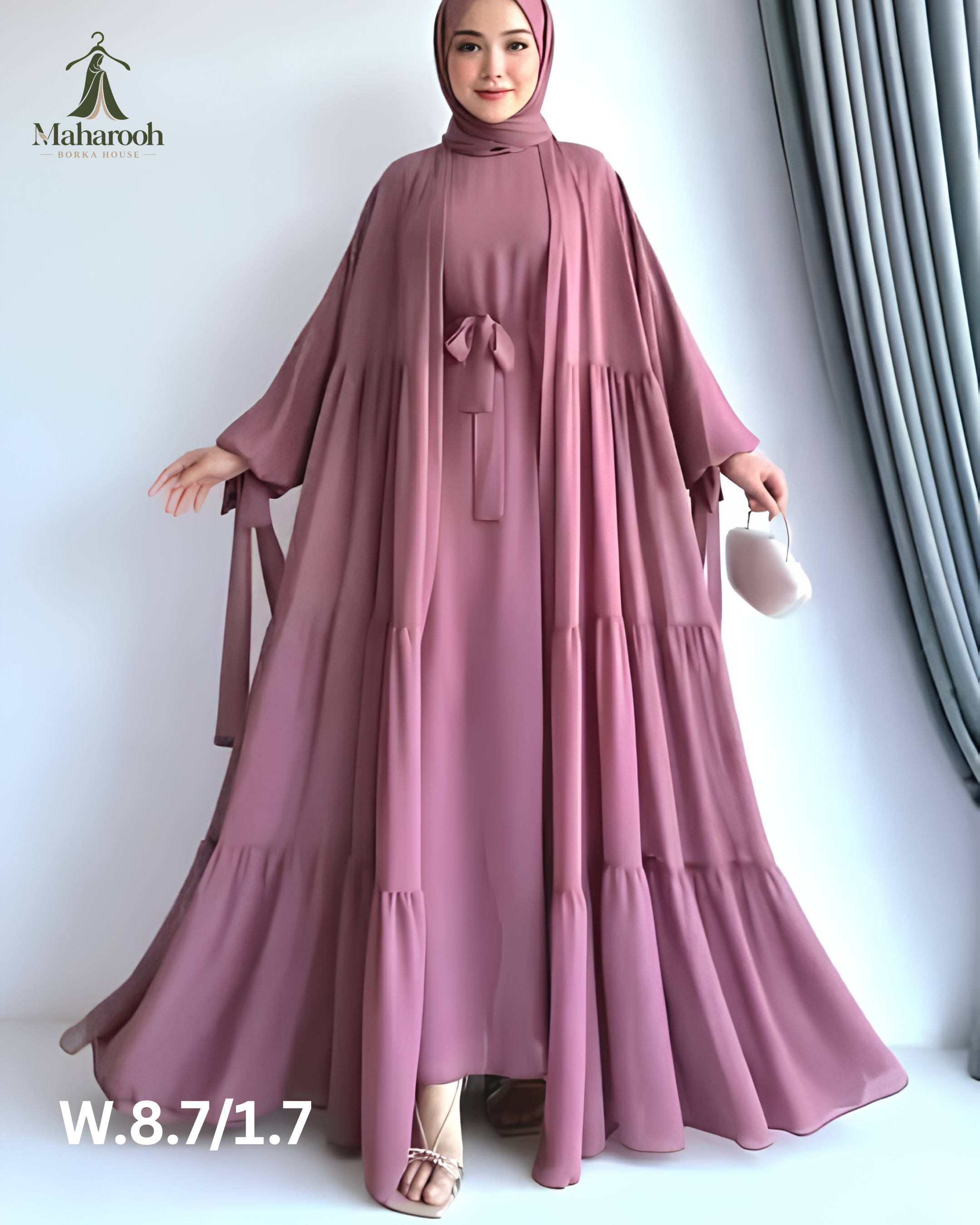 ♦️ Takbir Borkha – Premium Collection ♦️, handcrafted by Maharooh Borka House — Nokshikaj; gallery view 3