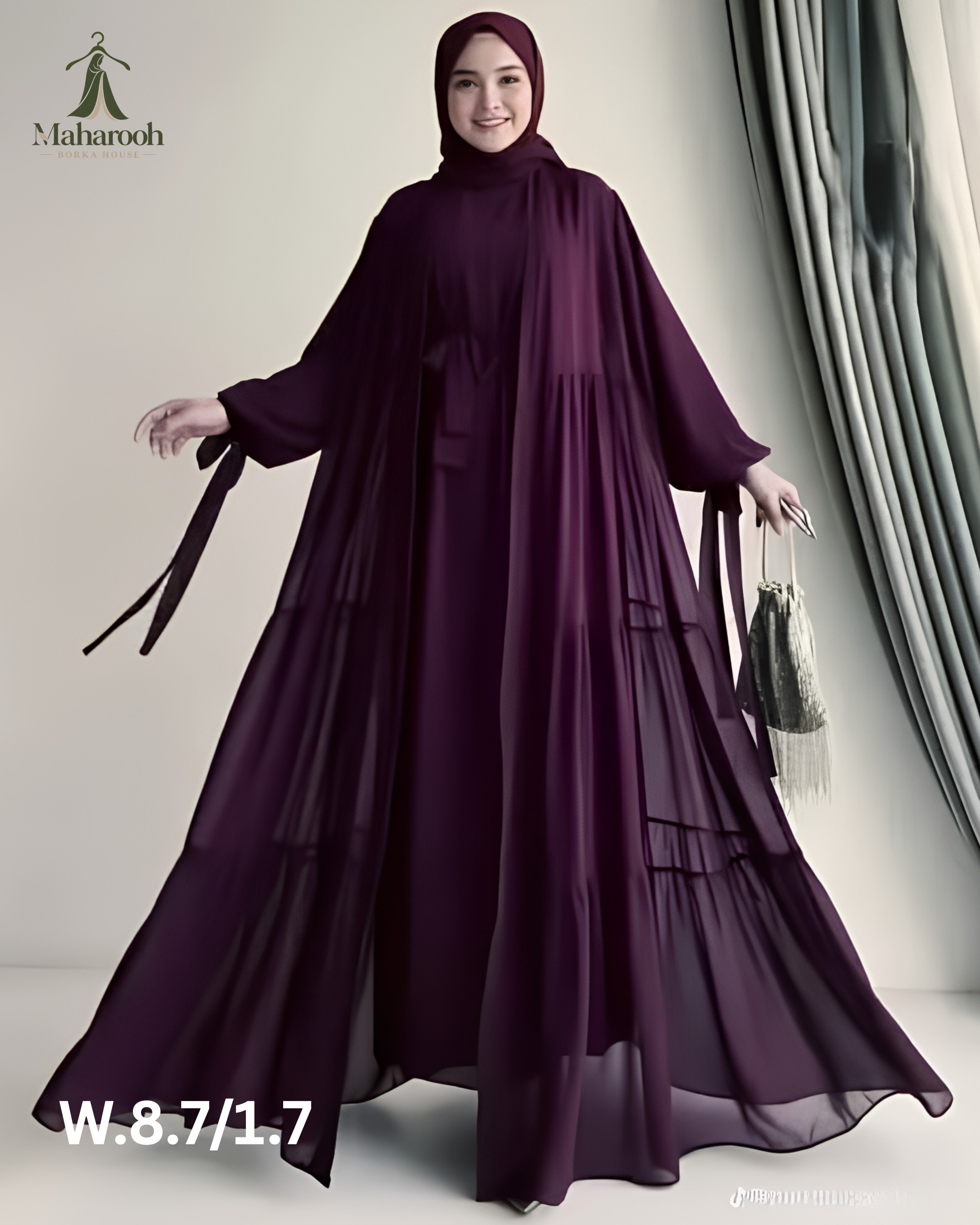 ♦️ Takbir Borkha – Premium Collection ♦️, handcrafted by Maharooh Borka House — Nokshikaj