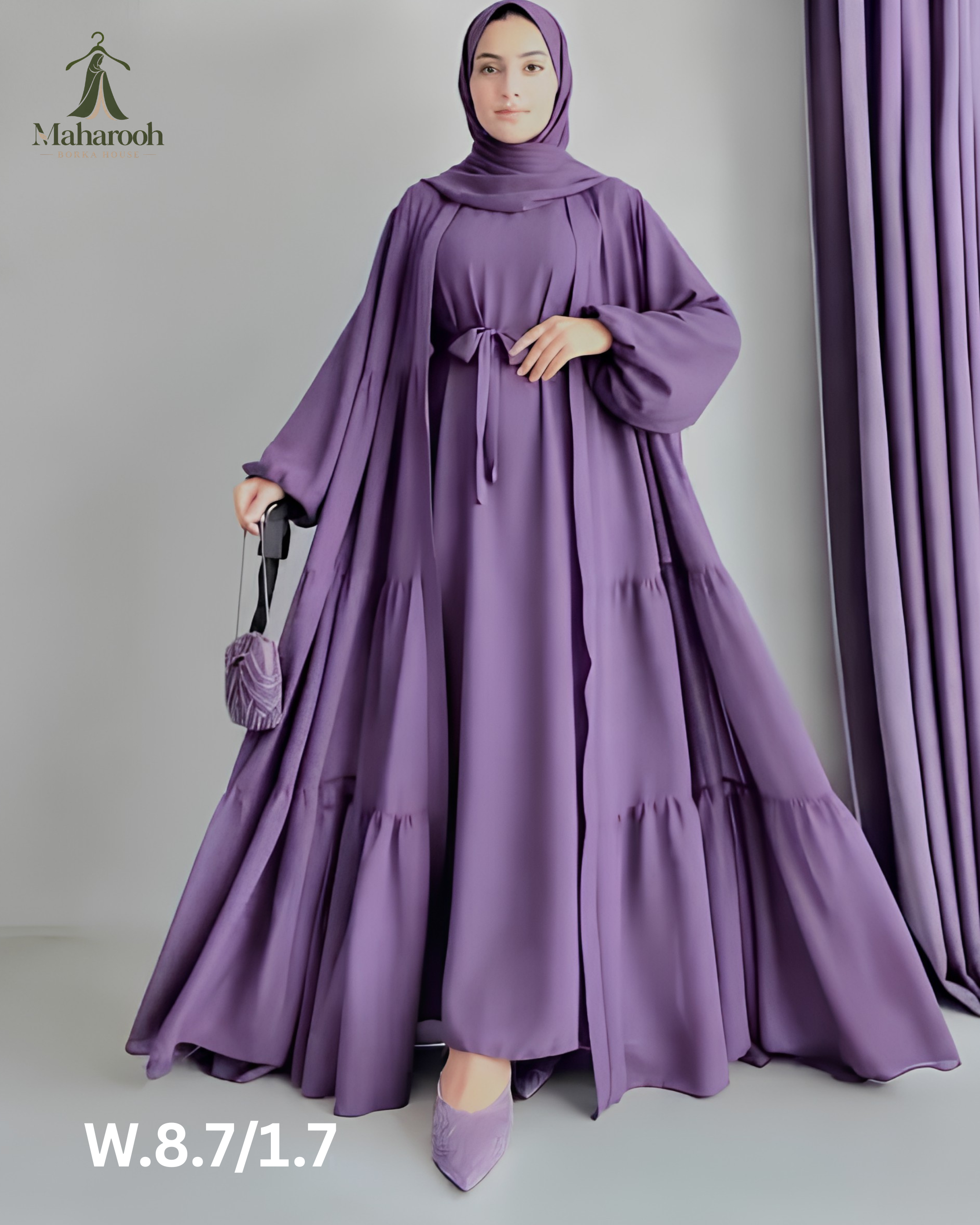 ♦️ Takbir Borkha – Premium Collection ♦️, handcrafted by Maharooh Borka House — Nokshikaj; gallery view 4