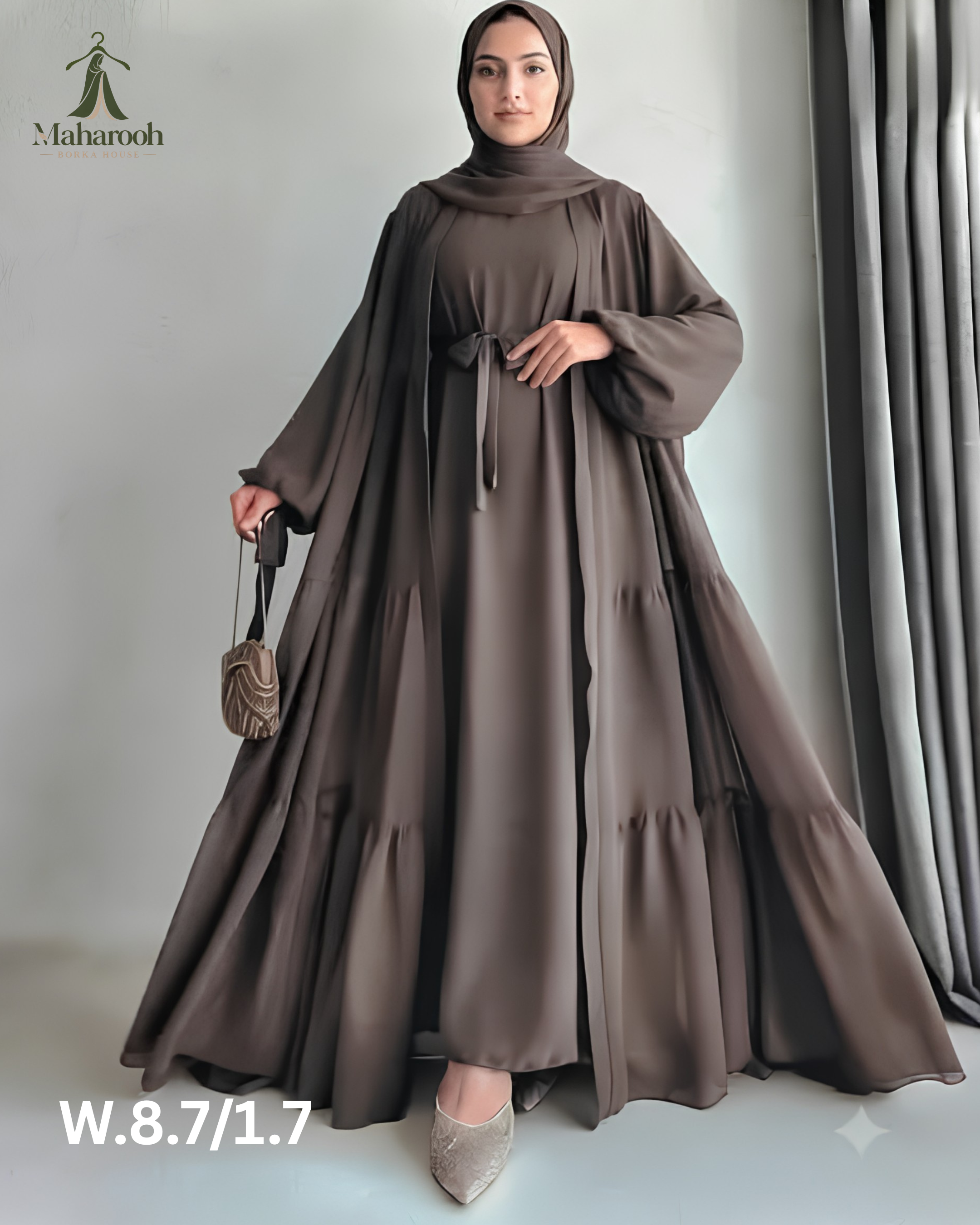 ♦️ Takbir Borkha – Premium Collection ♦️, handcrafted by Maharooh Borka House — Nokshikaj; gallery view 5