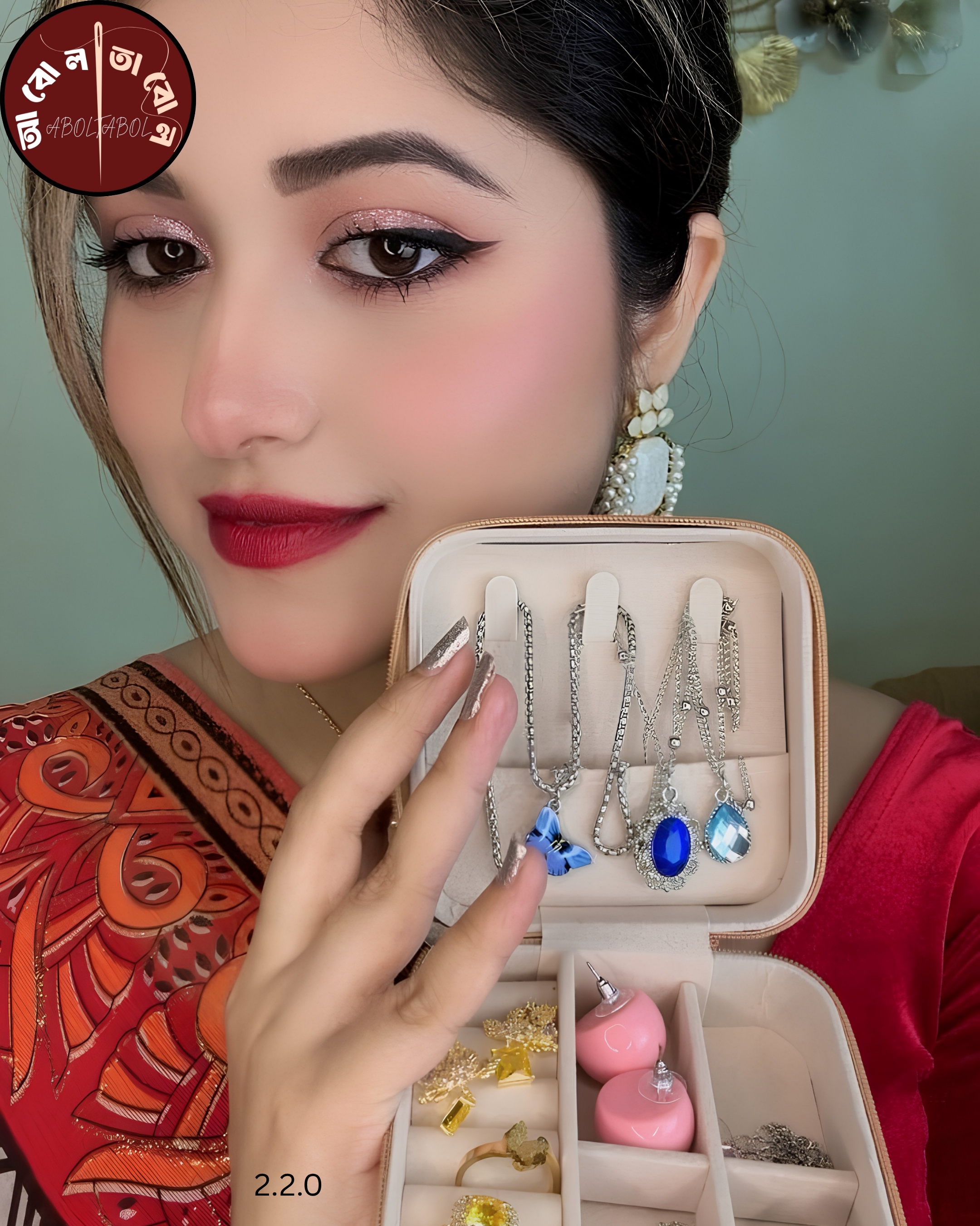 এক্সক্লুসিভ 'অ্যানশিয়েন্ট ডিজাইন জুয়েলারি স্টোরেজ বক্স' বা 'পার্ল ট্রেজার বক্স', handcrafted by Aboltabol - আবোলতাবোল — Nokshikaj; gallery view 2
