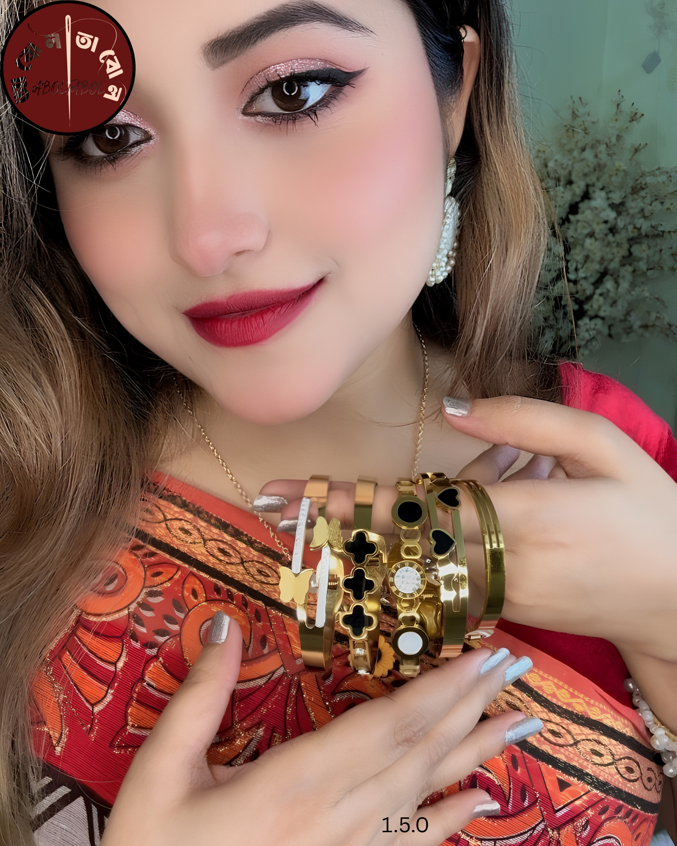 এক্সক্লুসিভ 'টাইটেনিয়াম স্টিল রোমান মাইক্রো জিরকোনিয়াম ব্রেসলেট', handcrafted by Aboltabol - আবোলতাবোল — Nokshikaj