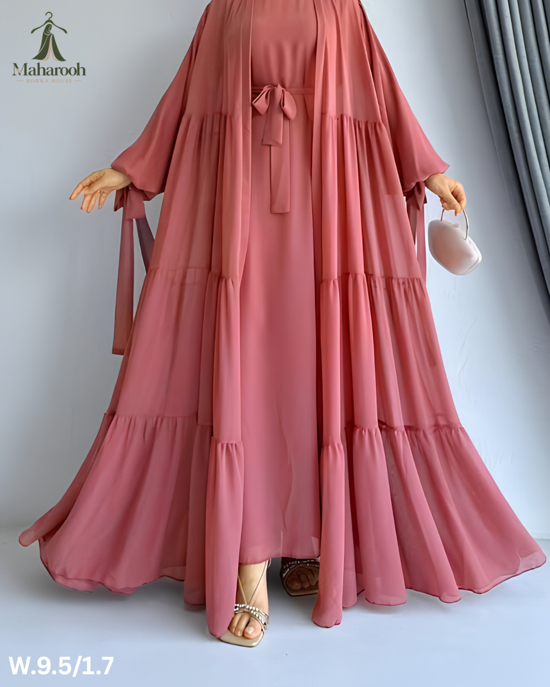 🌸 মার্জিত ডিজাইন ও ক্লাসিক লুকের সুন্দর Takbir Borka! 🌸, handcrafted by Maharooh Borka House — Nokshikaj