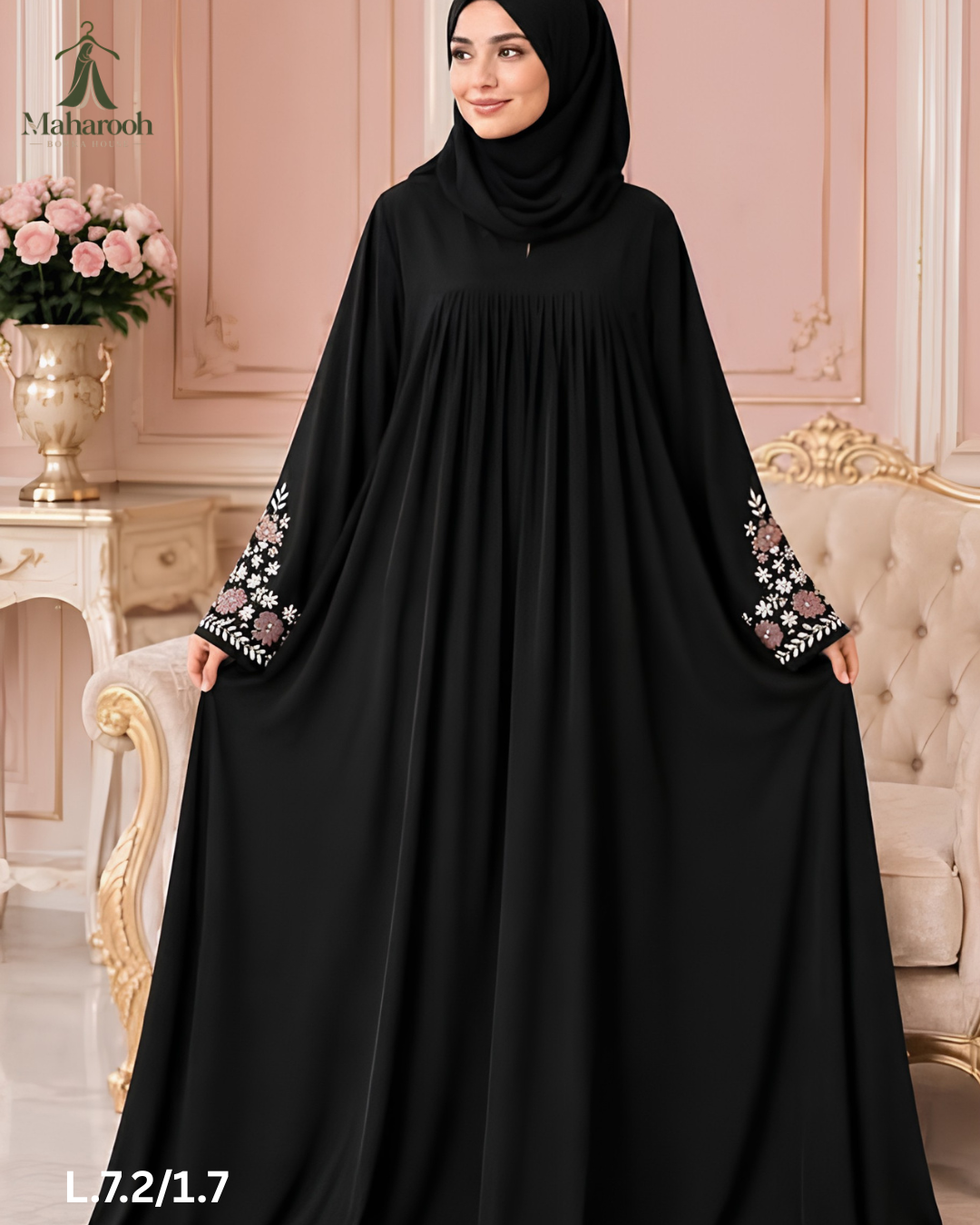 ♦️ Anika Ambrotari Borkha | Elegant & Stylish Collection ♦️, handcrafted by Maharooh Borka House — Nokshikaj; gallery view 4