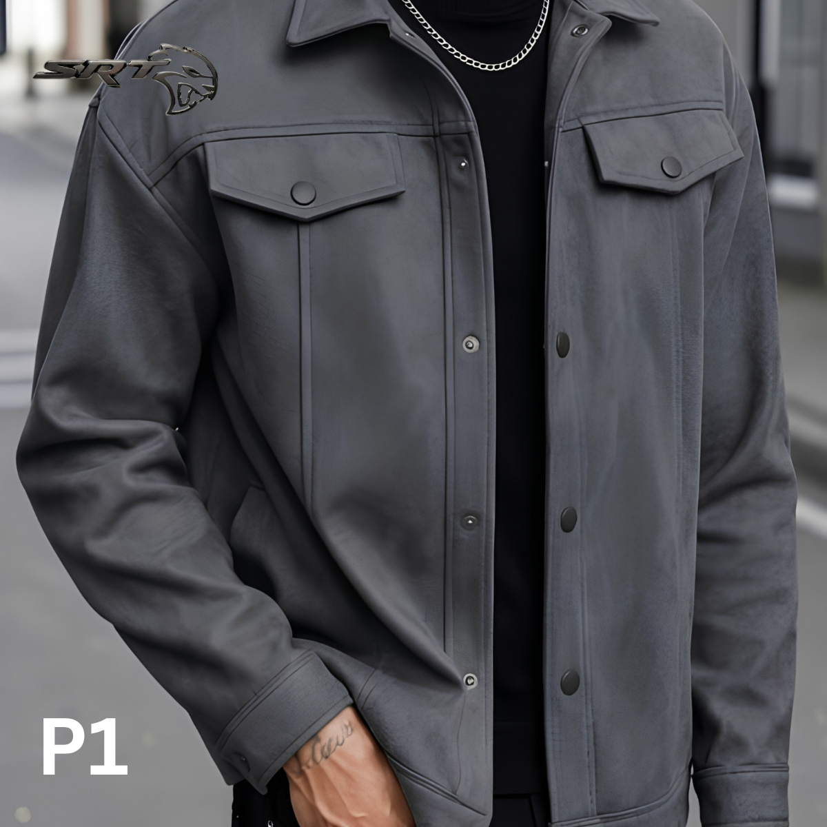 Chinese Winter Shacket Jacket, handcrafted by SRT-Clothing — Nokshikaj