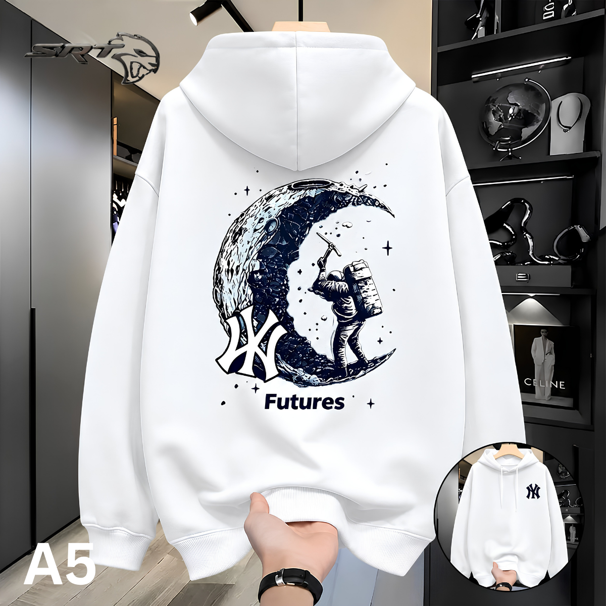 Stylish Solid Printed Cotton Hoodie, handcrafted by SRT-Clothing — Nokshikaj