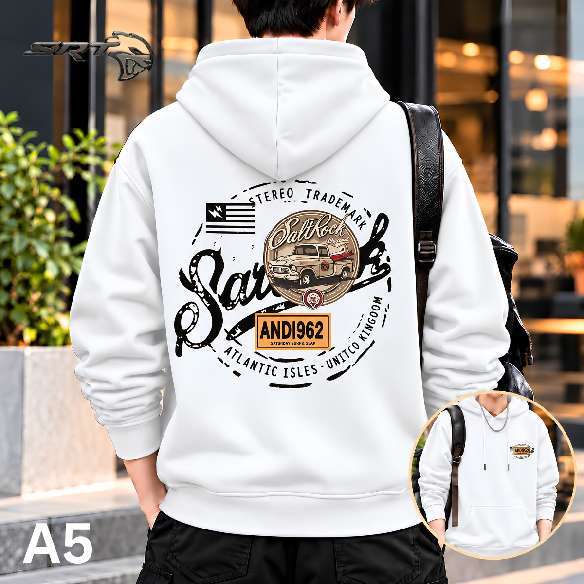 Stylish Solid Printed Cotton Hoodie, handcrafted by SRT-Clothing — Nokshikaj