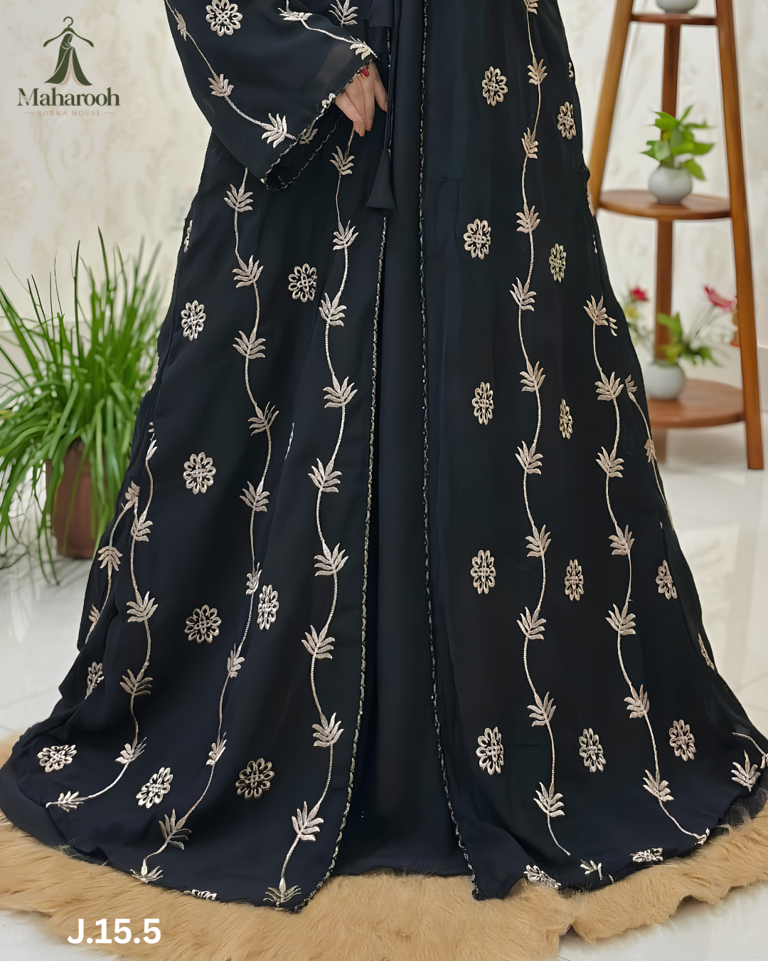 🌸✨ Fool Jori Borkha ✨🌸, handcrafted by Maharooh Borka House — Nokshikaj; gallery view 3