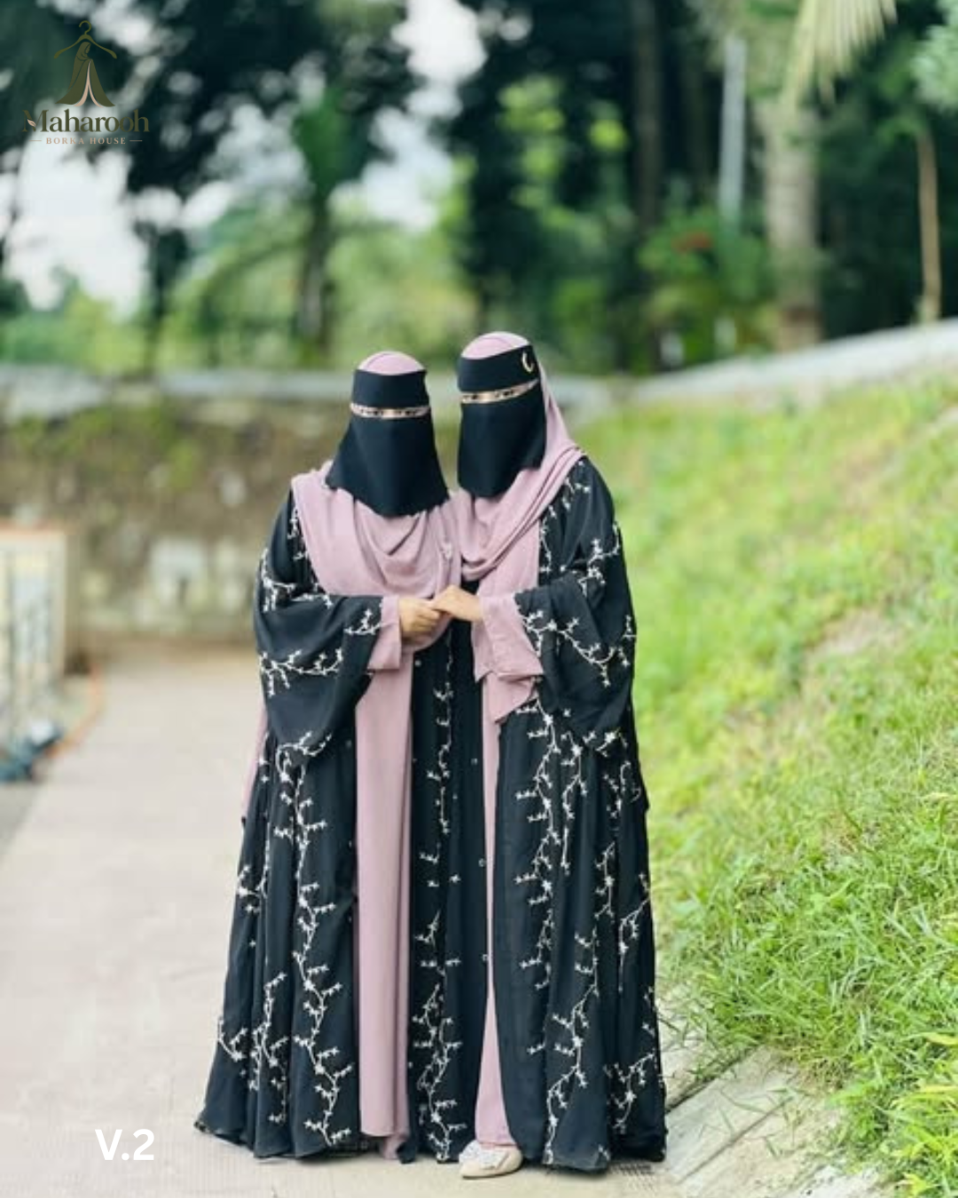 👑✨ রাজকুমারী কটি অ্যামব্রয়ডারি বোরখা ✨👑, handcrafted by Maharooh Borka House — Nokshikaj; gallery view 3