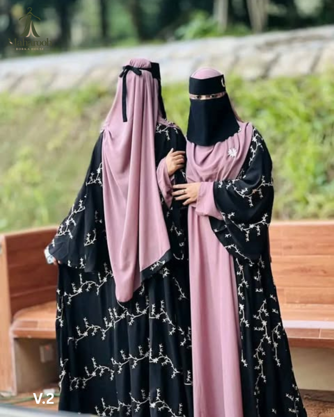 👑✨ রাজকুমারী কটি অ্যামব্রয়ডারি বোরখা ✨👑, handcrafted by Maharooh Borka House — Nokshikaj; gallery view 4